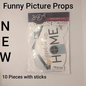 Home Party Photo Props - Black, White, Gold